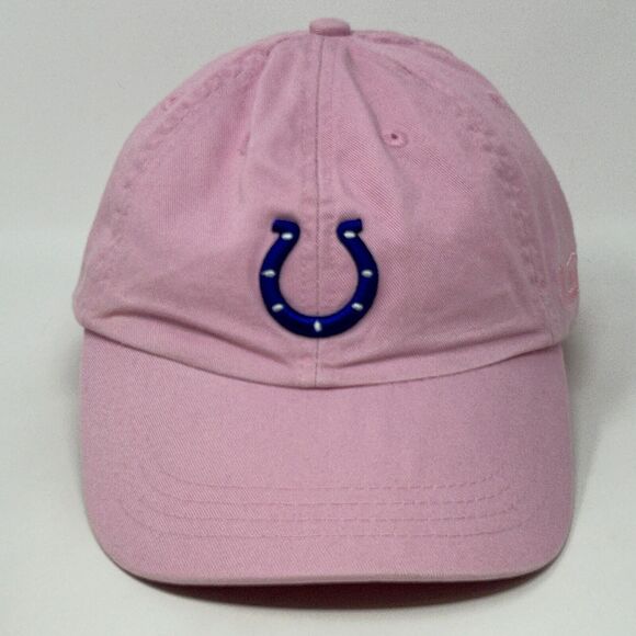 Indianapolis Colts Womens Dad Hat Cap Pink Strapback Reebok Football 6 Panel - Picture 10 of 10
